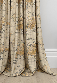 Maps, Multi - Made to Measure Curtains